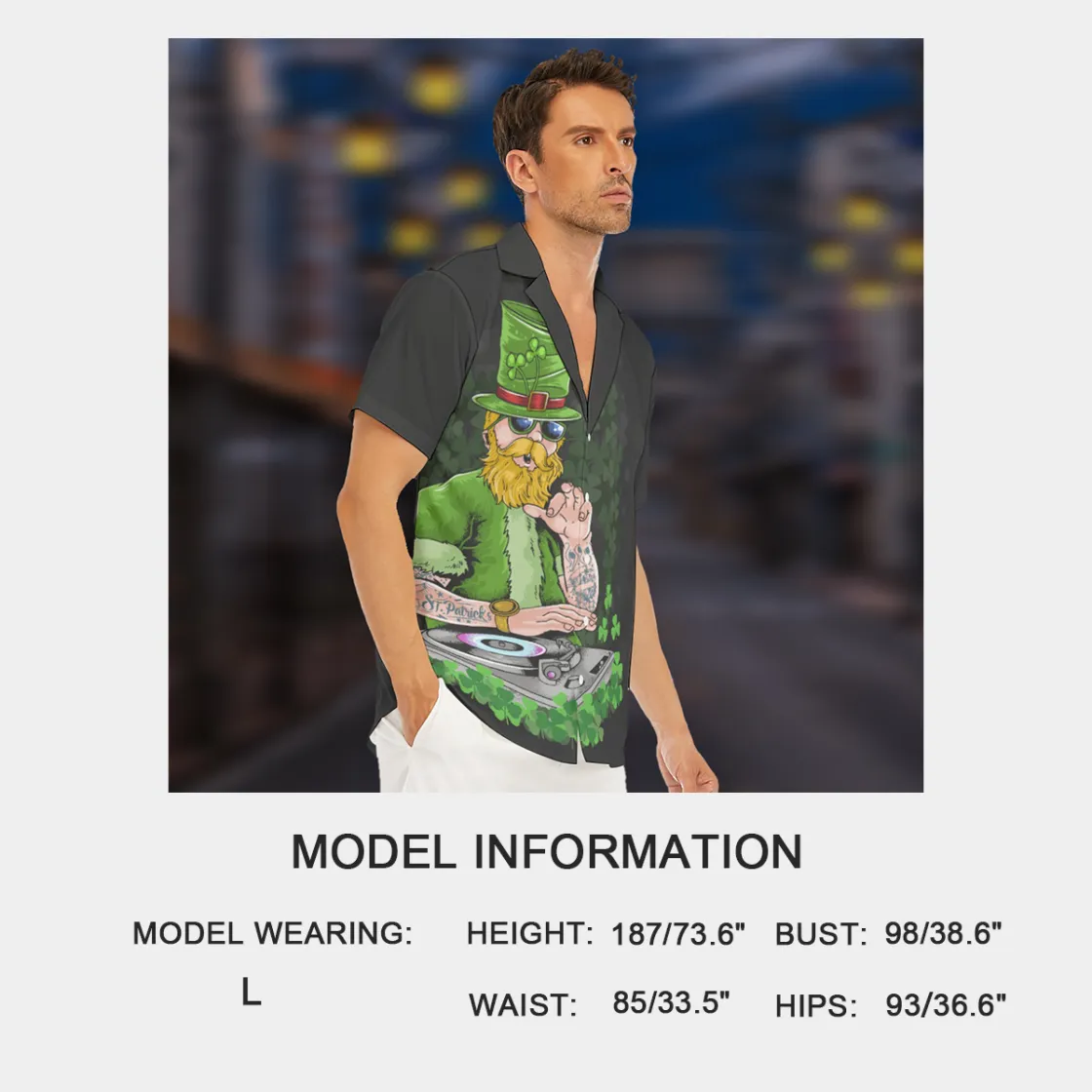 All-Over Print Men's Deep V-neck Short Sleeve T-shirt