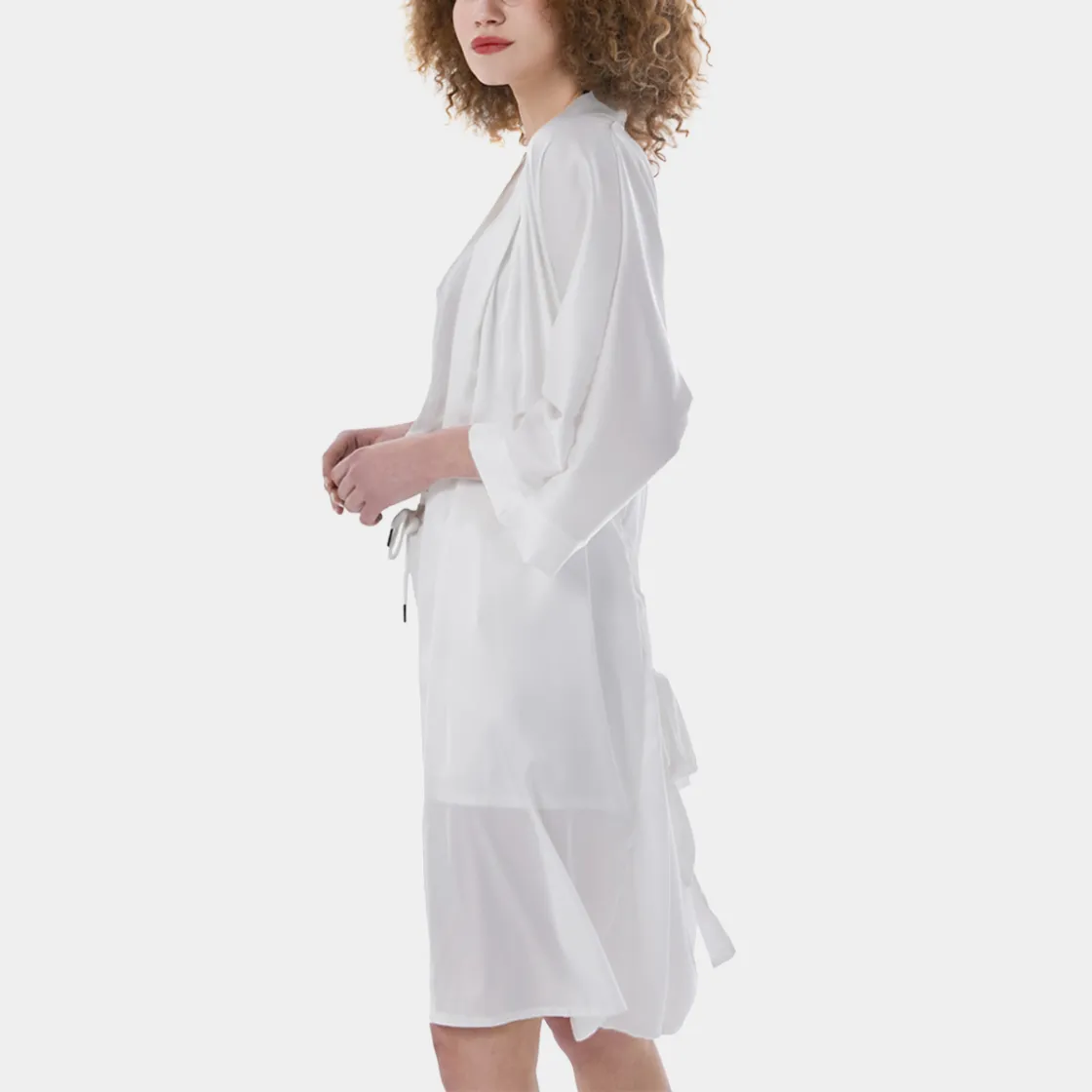 All-Over Print Women's Satin Kimono Robe