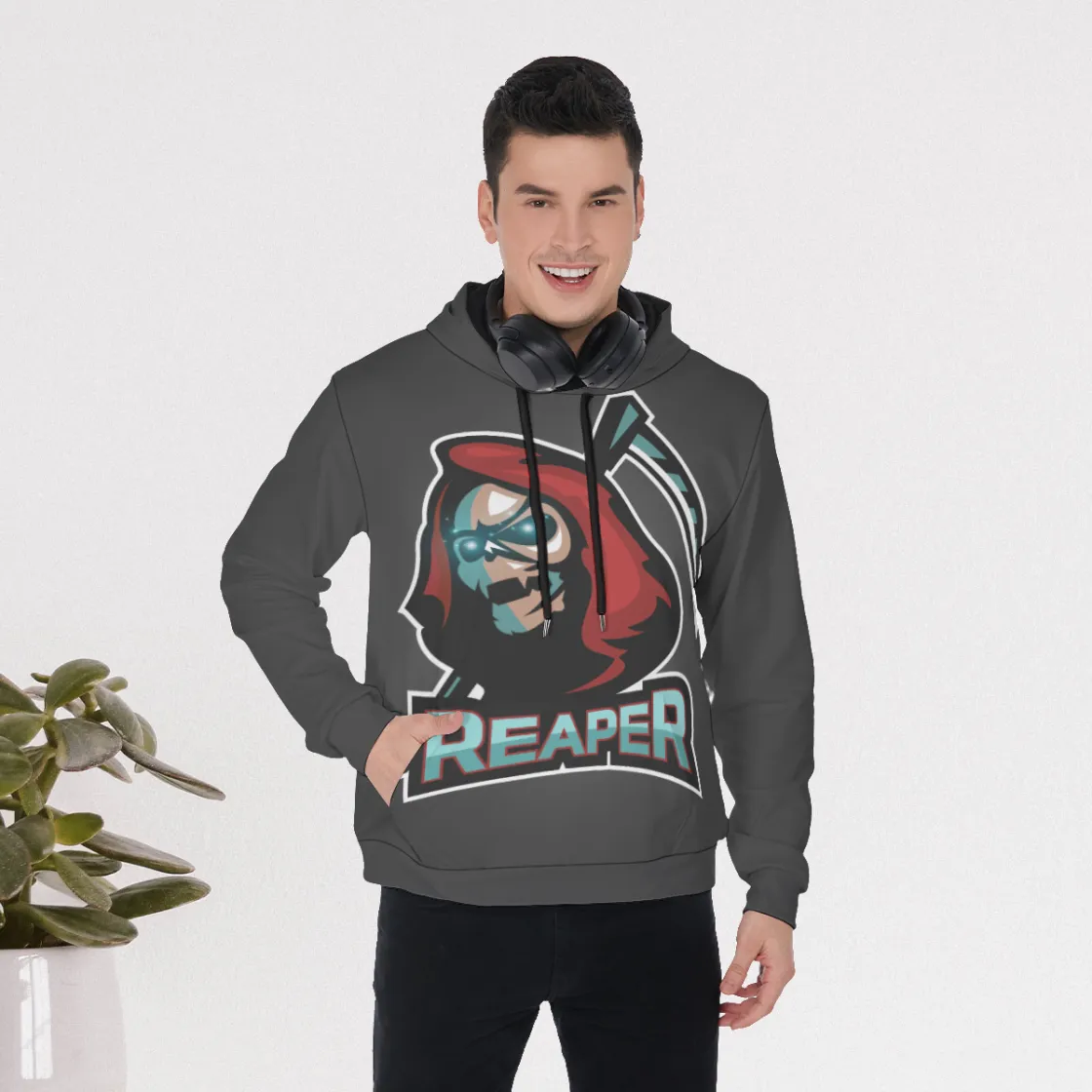 All-Over Print Men's Mirco Fleece Hoodie