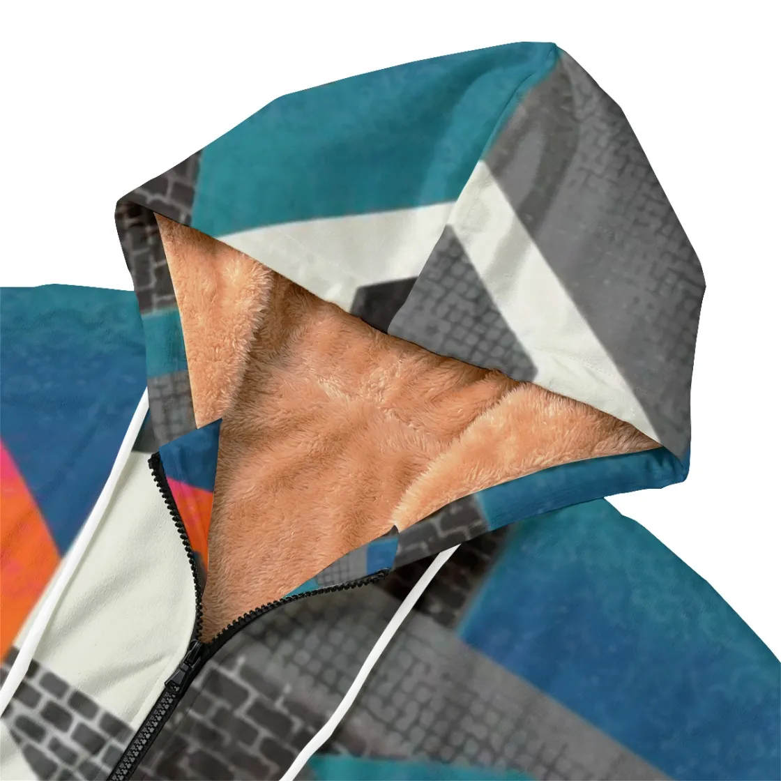 All-Over Print Kid's Plush Windbreaker