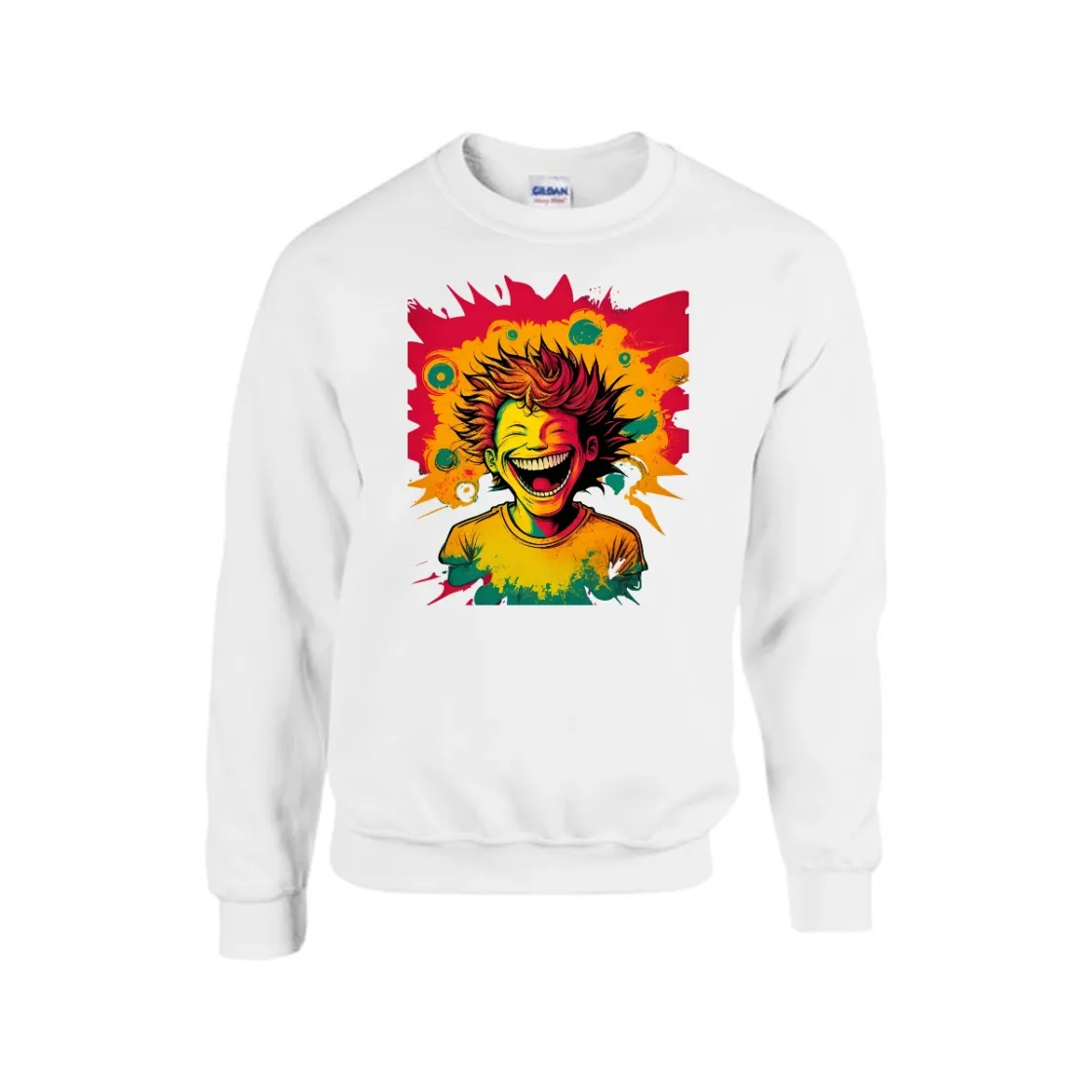 Men's Sweatshirt Printed in USA |Gildan 18000 Front DTF