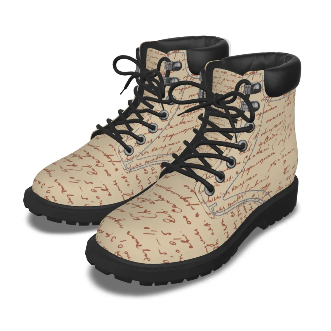 All-Over Print Men's Short Boots