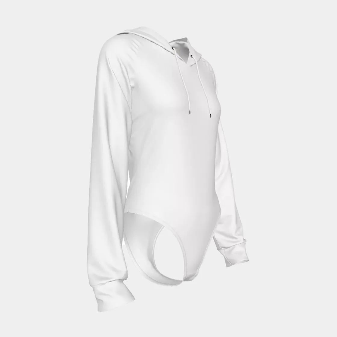 All-Over Print Women's Raglan Sleeve Hooded Bodysuit
