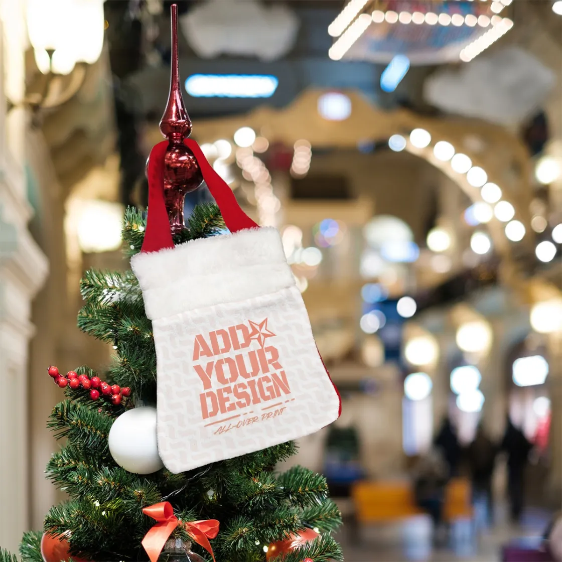 Single-Side Printing Christmas Reticule