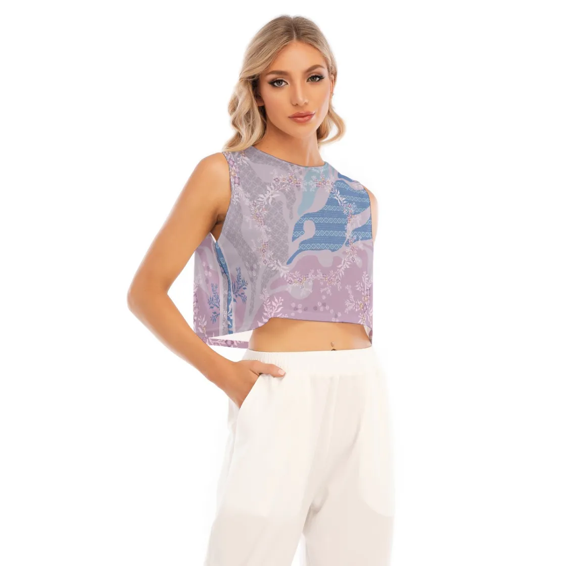 All-Over Print Women's Sleeveless T-Shirt|210GSM