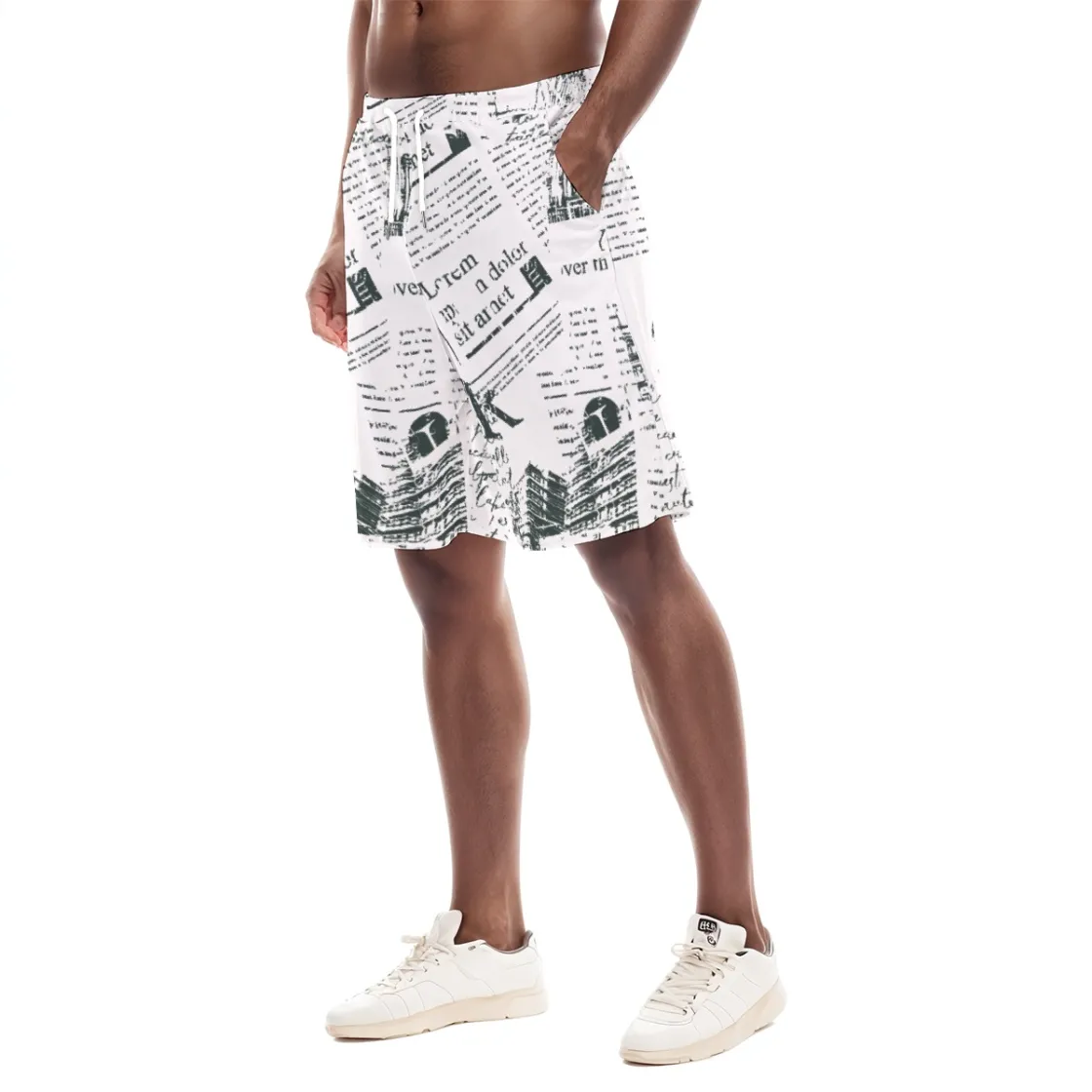 All-Over Print Men'S Shorts With pocket