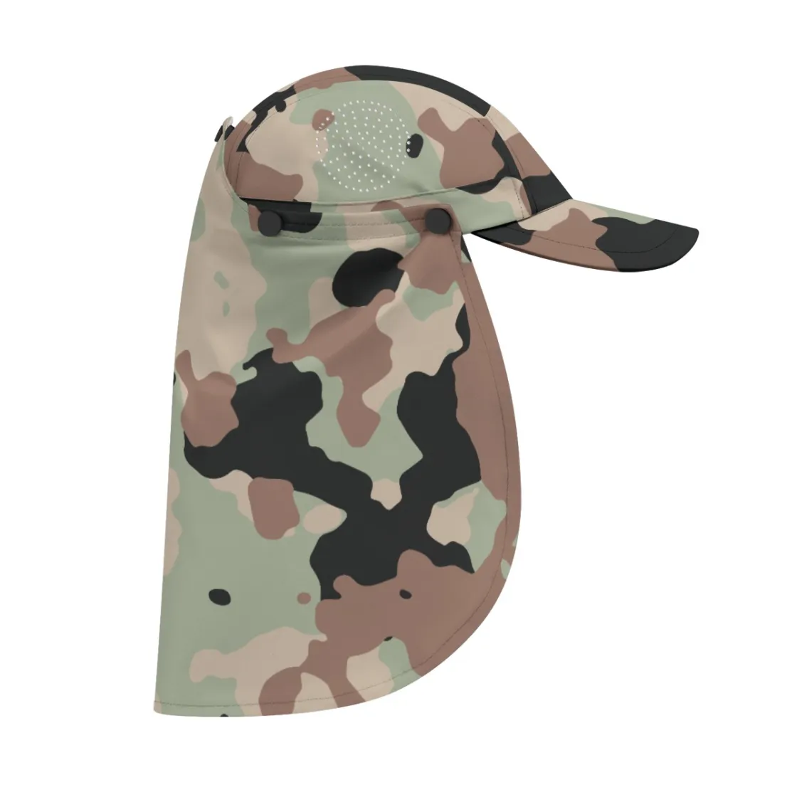Sun Hat With Neck Flap