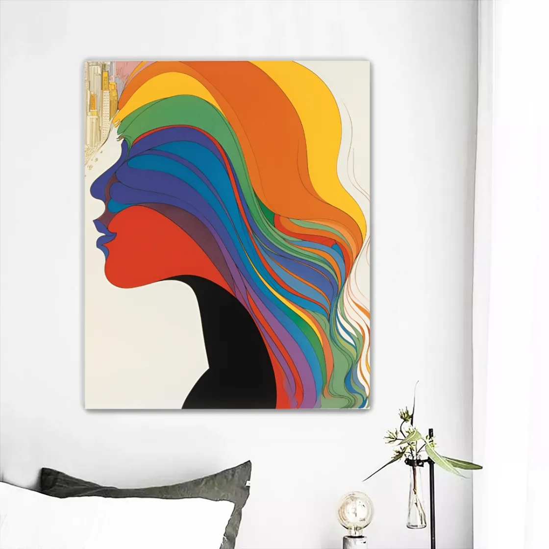 Large Frameless single-piece mural