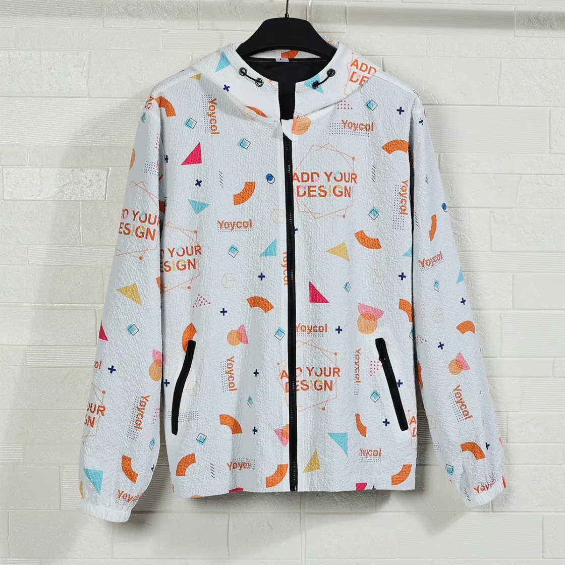 All-Over Print Men's Casual Zipper Jacket