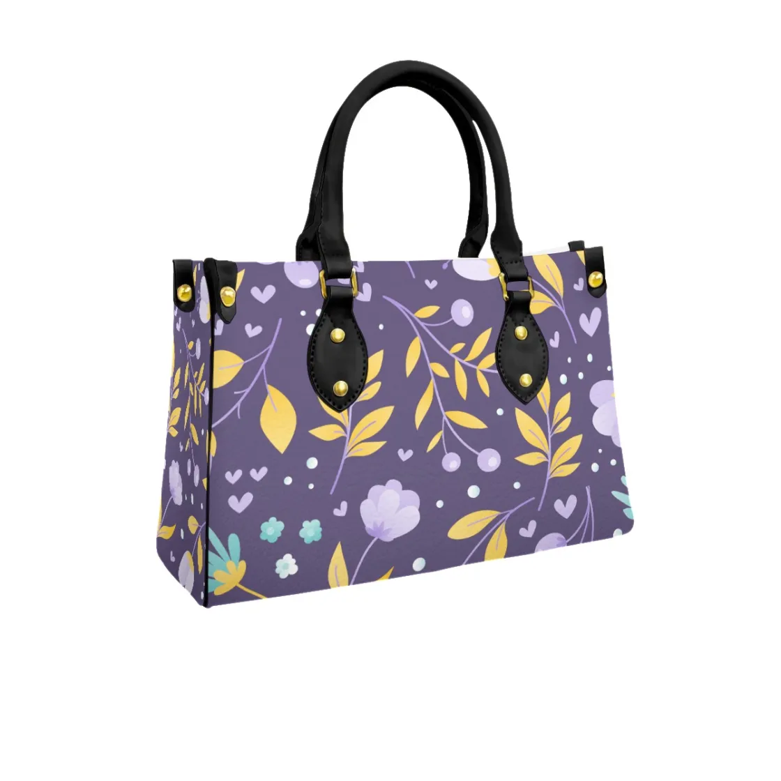 Women's Tote Bag With Black Handle