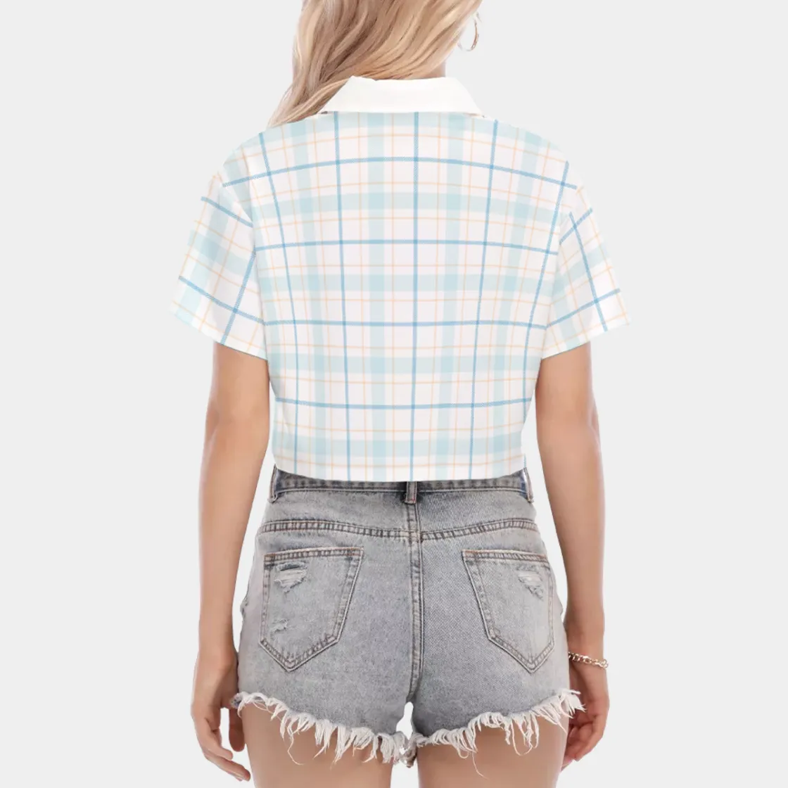 All-Over Print Women's Cropped Shirt