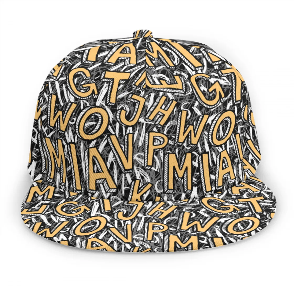 Baseball Cap With Flat Brim