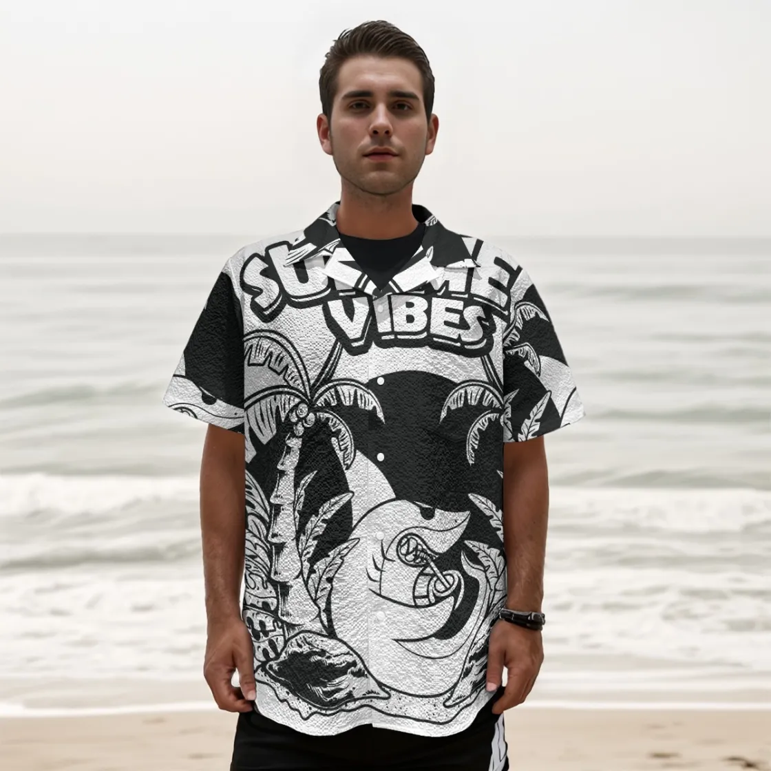 All-Over Print Men's Fashion Short Sleeve Shirt