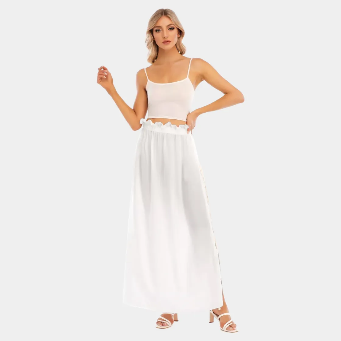 All-Over Print Women's Side Split Skirt