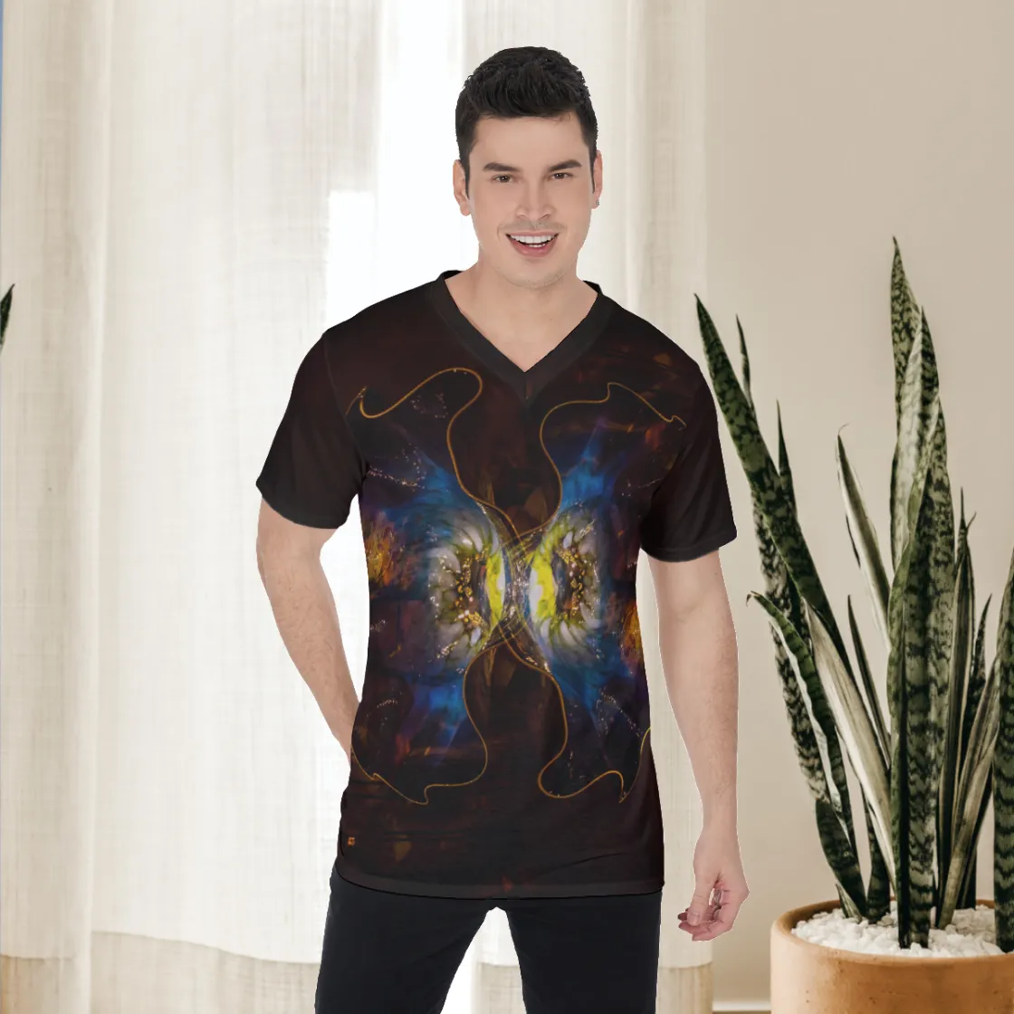 All-Over Print V-Neck T-Shirt