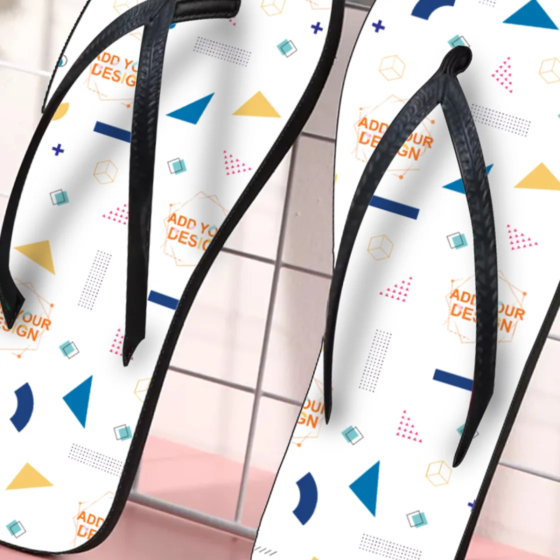 All-Over Print Men's Flip Flops