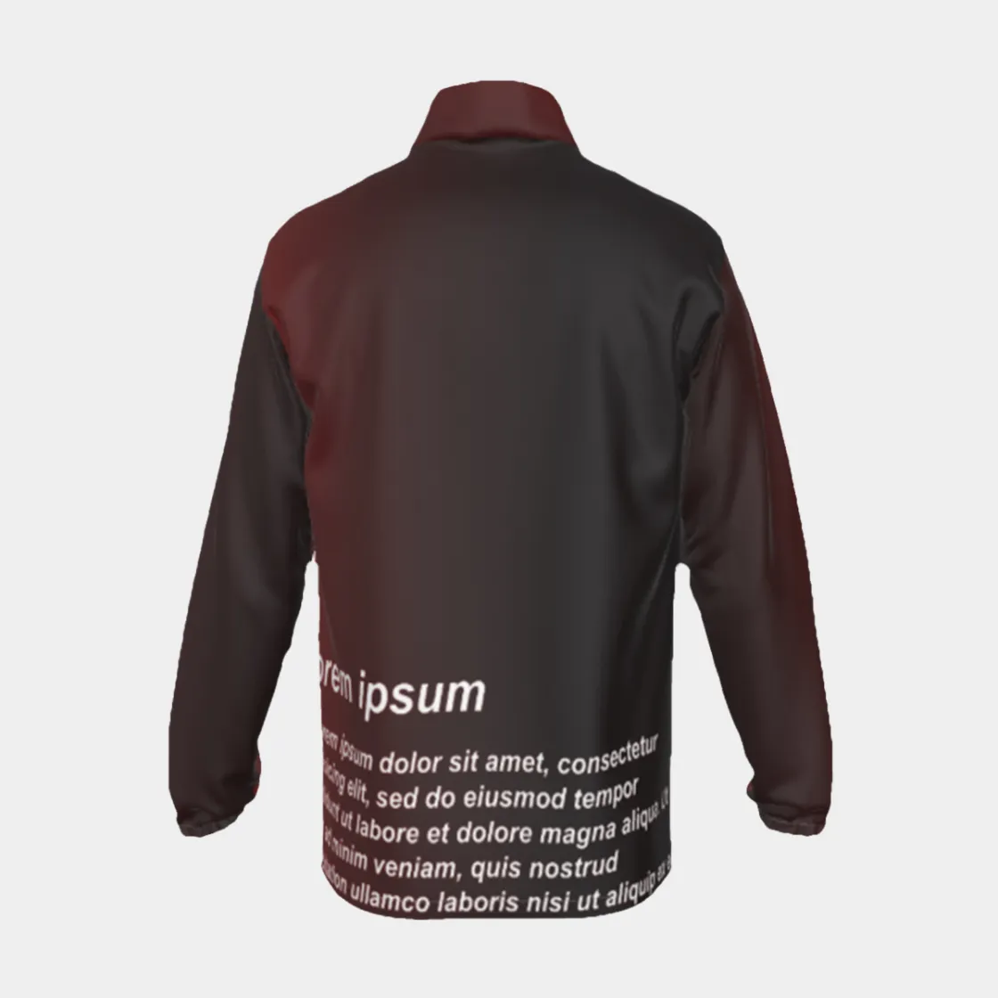 All-Over Print Men's Stand-up Collar Zip-up Windproof Jacket