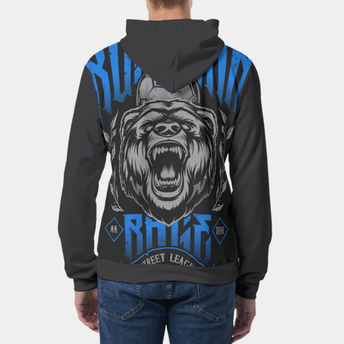 All-Over Print Men's Hoodie With Double-side Print Hood