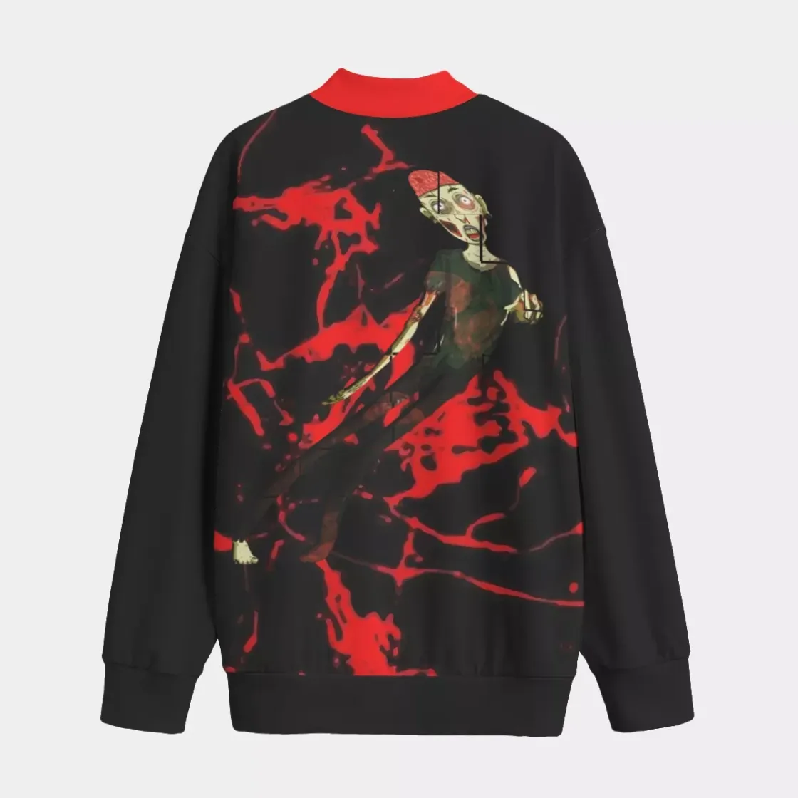 All-Over Print Unisex Mid-high Collar Drop Shoulder Sweatshirt