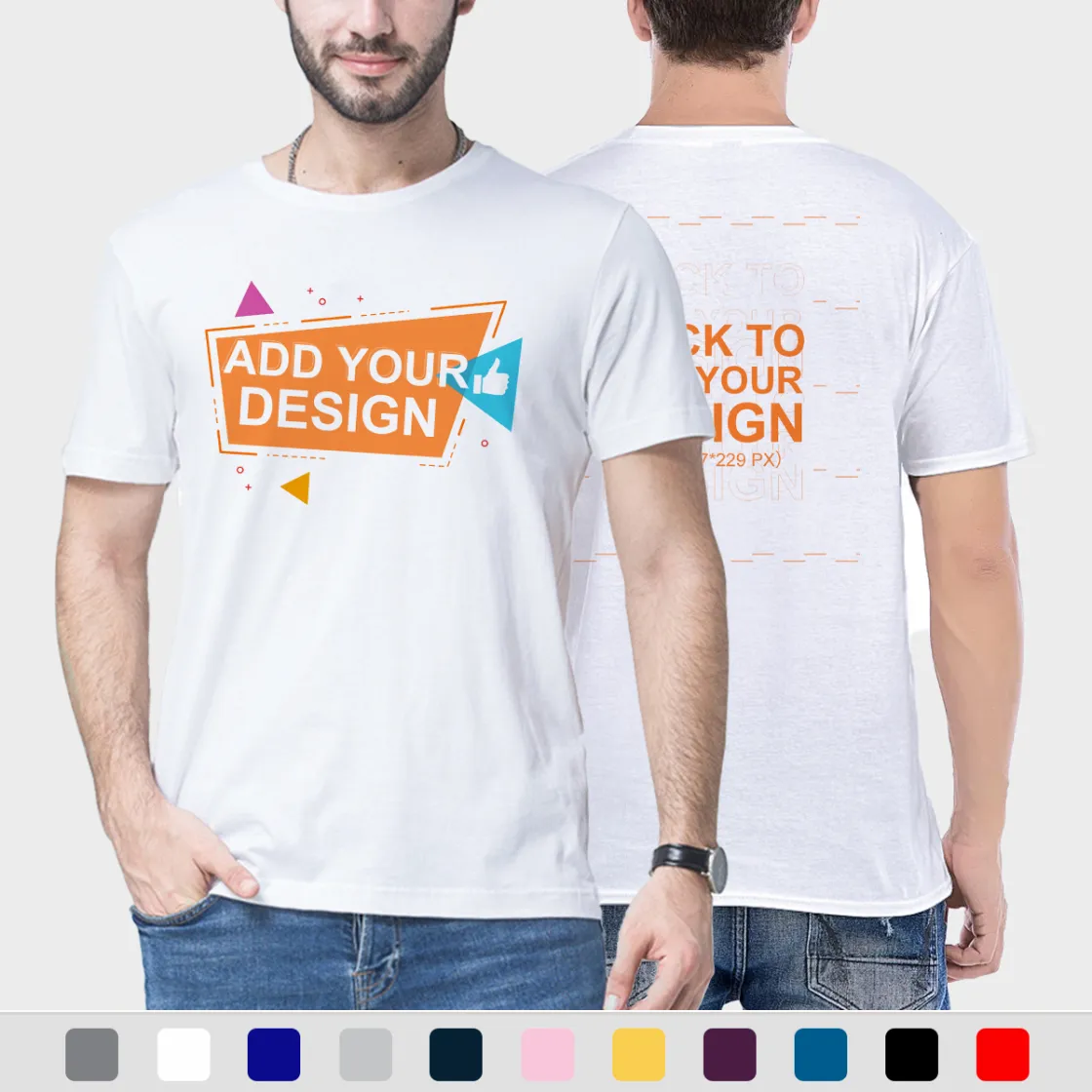 Unisex O-neck Short Sleeve T-shirt | 180GSM Cotton (DTF)
