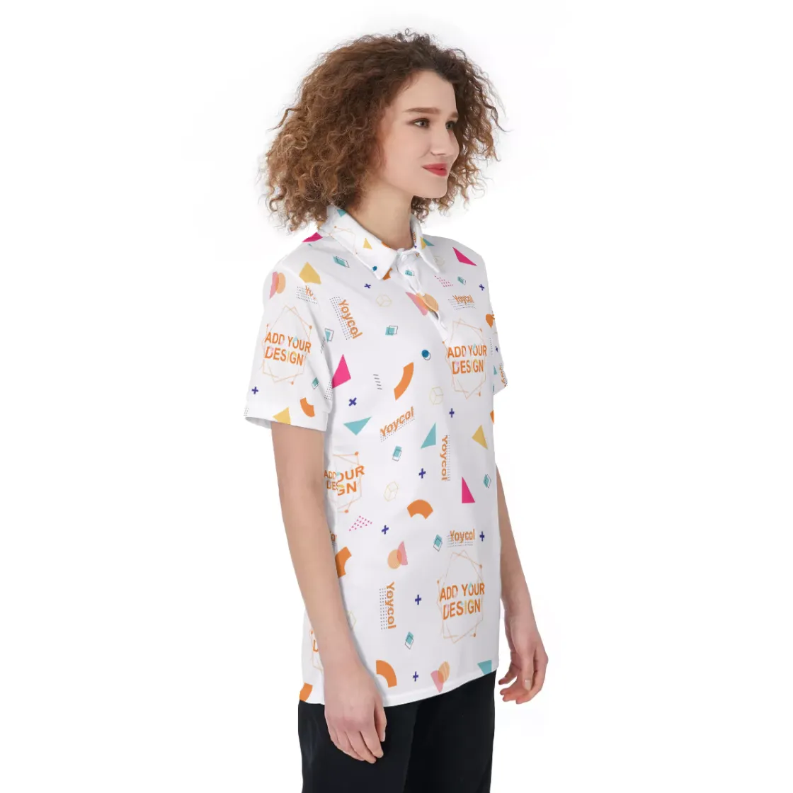 All-Over Print Women's Polo Shirt