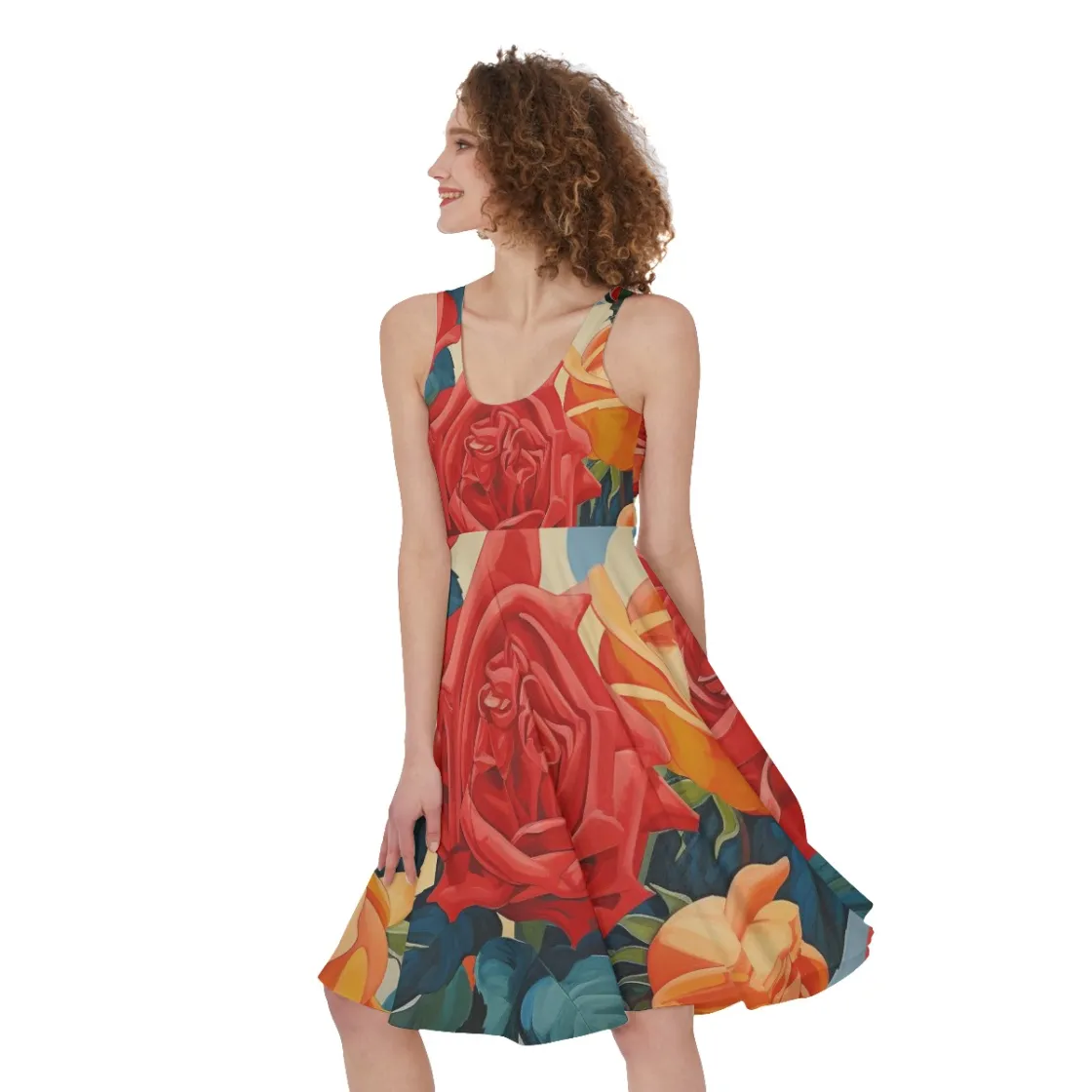 All-Over Print Women's Sleeveless Dress