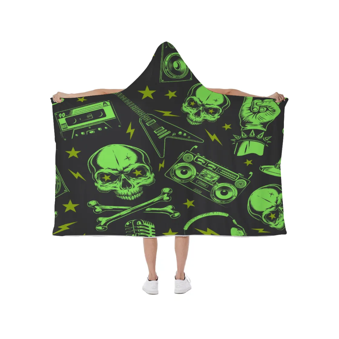 Hooded blanket With Soft Fleece Lining