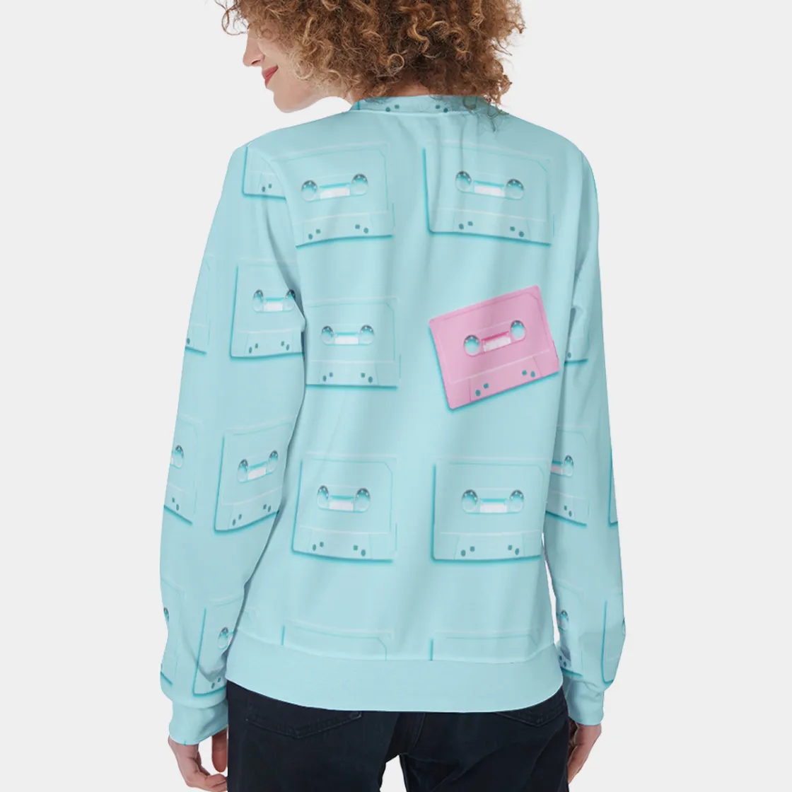 All-Over Print Women's Loose Sweatshirt