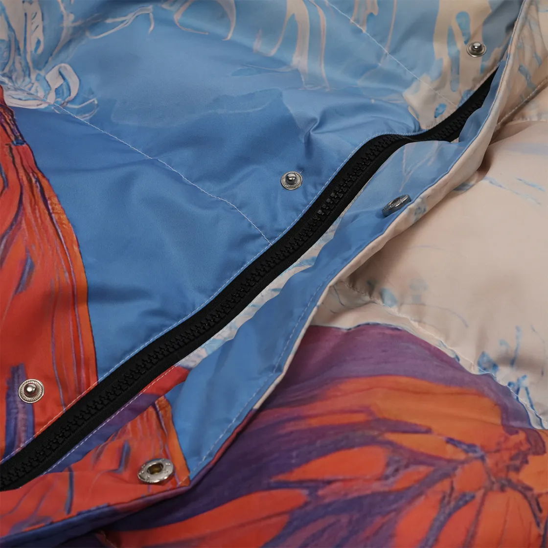 All-Over Print Unisex Long Down Jacket