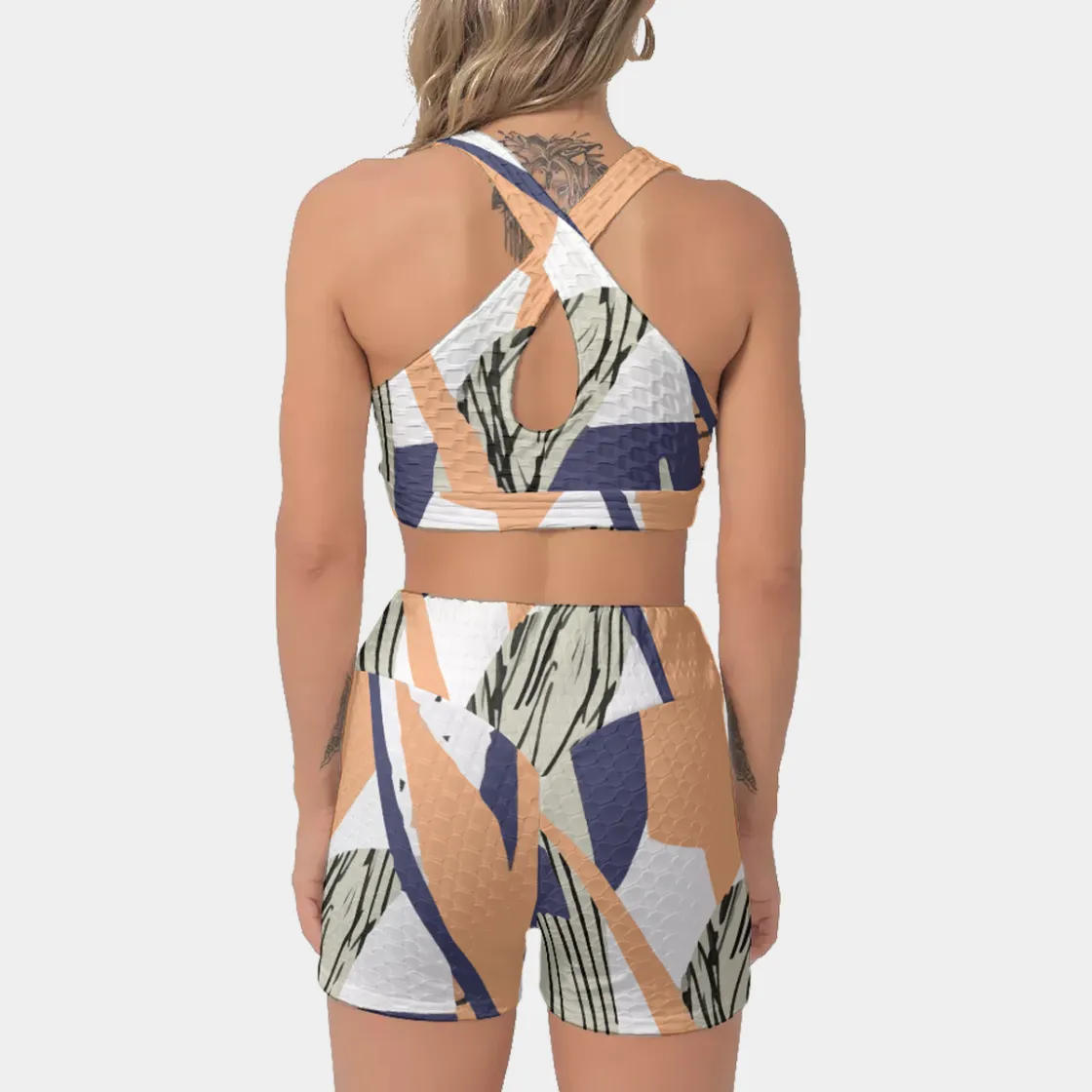 All-Over Print Women's Sports Bra Suit