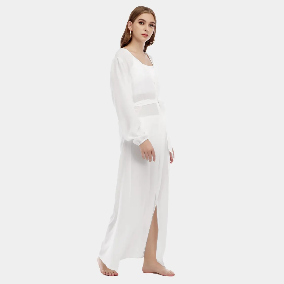 All-Over Print Women's Beach Long Coat