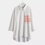 All-Over Print Women's Chiffon Shirt With Elbow Sleeve