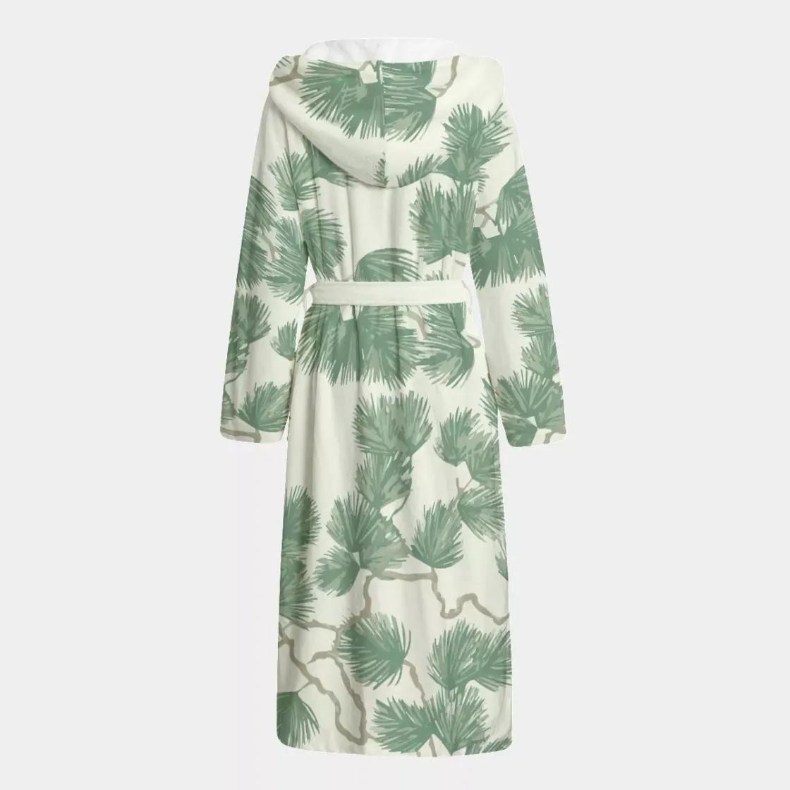 All-Over Print Unisex Flannel Hooded bathrobe