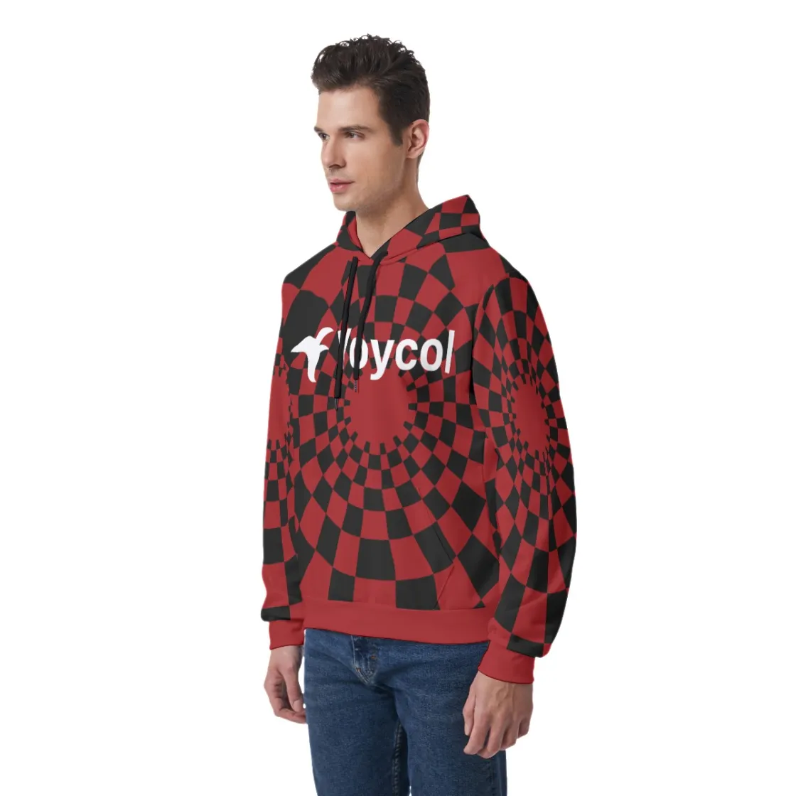 All-Over Print Men's Thicken Pullover Hoodie With Inner Hood