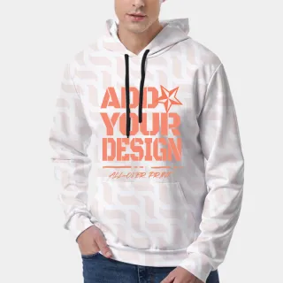 All-Over Print Men's Hoodie With Double-side Print Hood