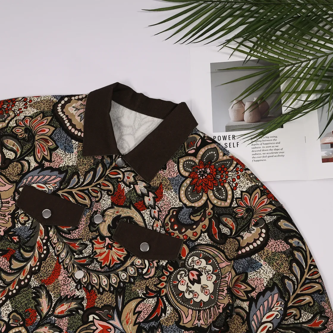 All-Over Print Unisex Lapel Jacket | 245GSM Cotton