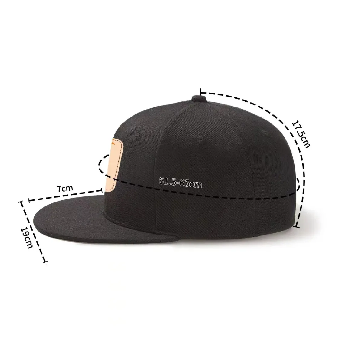 Snapback Hat with Metal Buckle