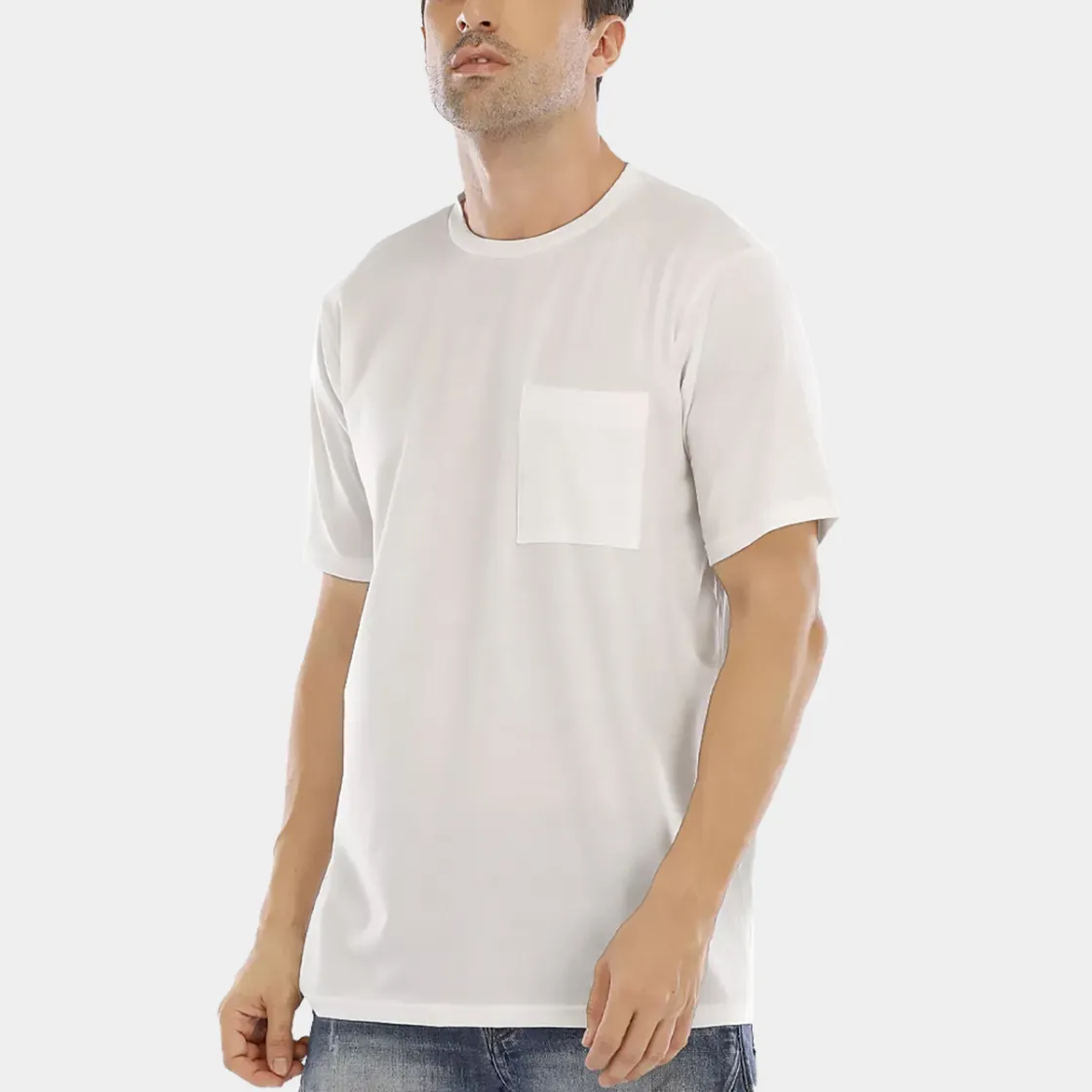 All-Over Print Men's Short Sleeve T-shirt With Chest Pocket