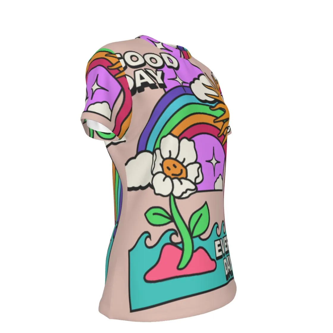 All-Over Print Women's Round T-Shirt|210GSM
