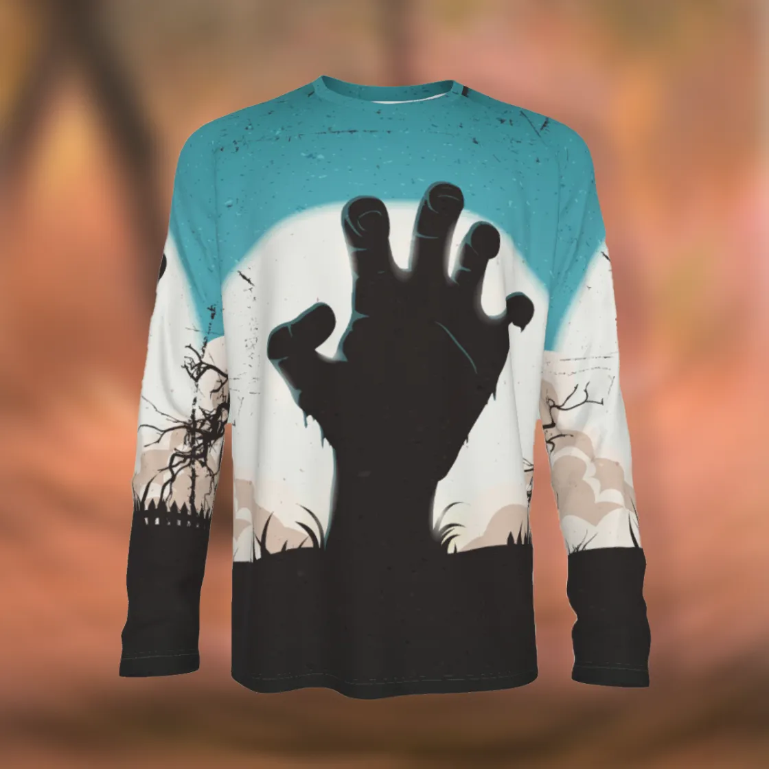 All-Over Print Men's Raglan Long Sleeve T-shirt | 190GSM Cotton