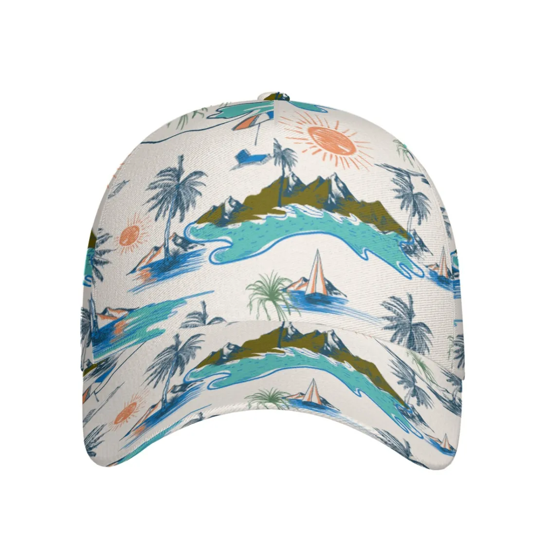 All-Over Print Peaked Cap