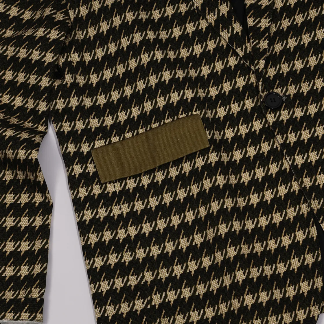 All-Over Print Men's Casual Flat Lapel Collar Blazer | 245GSM Cotton