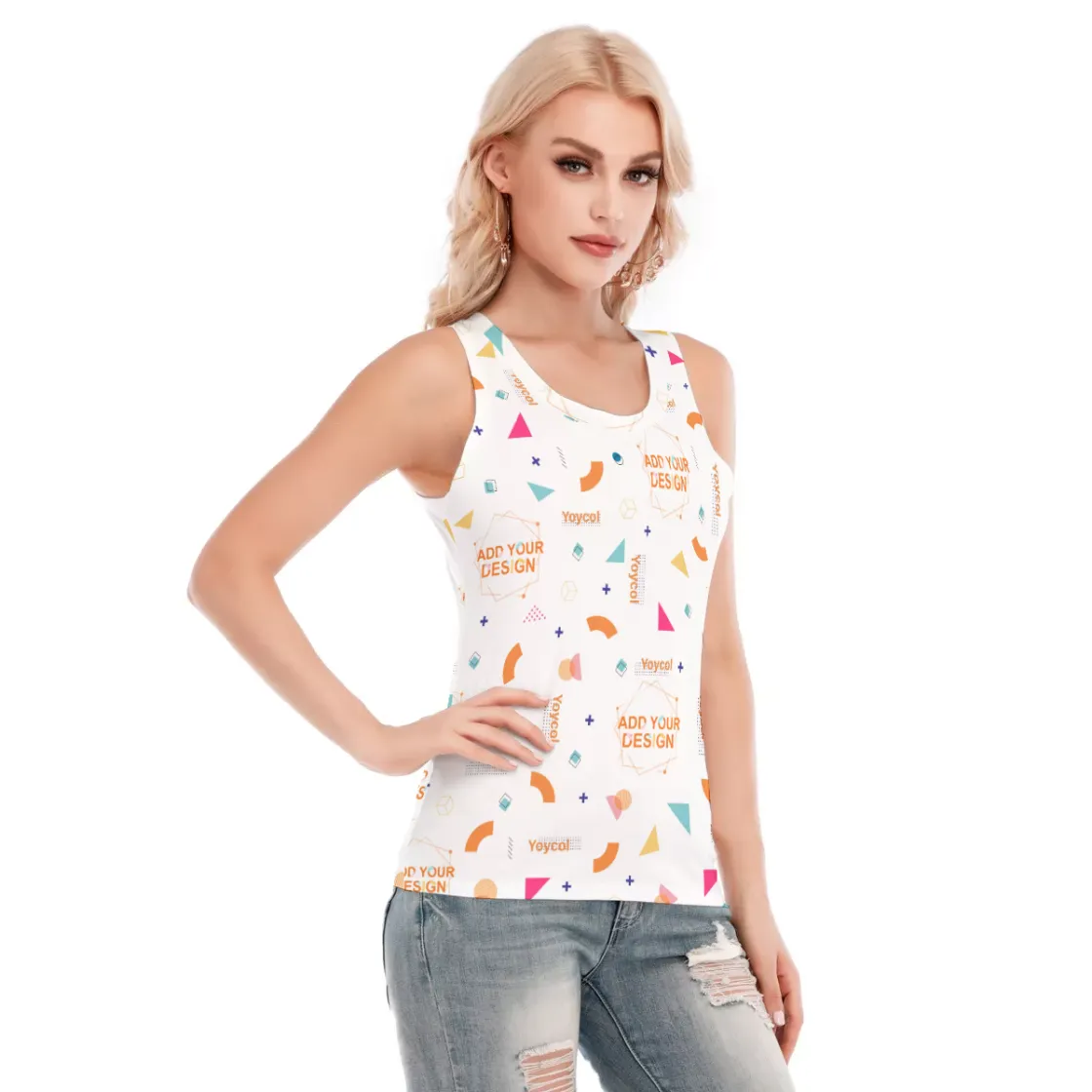 All-Over Print Women's Skinny Sport Tank Top