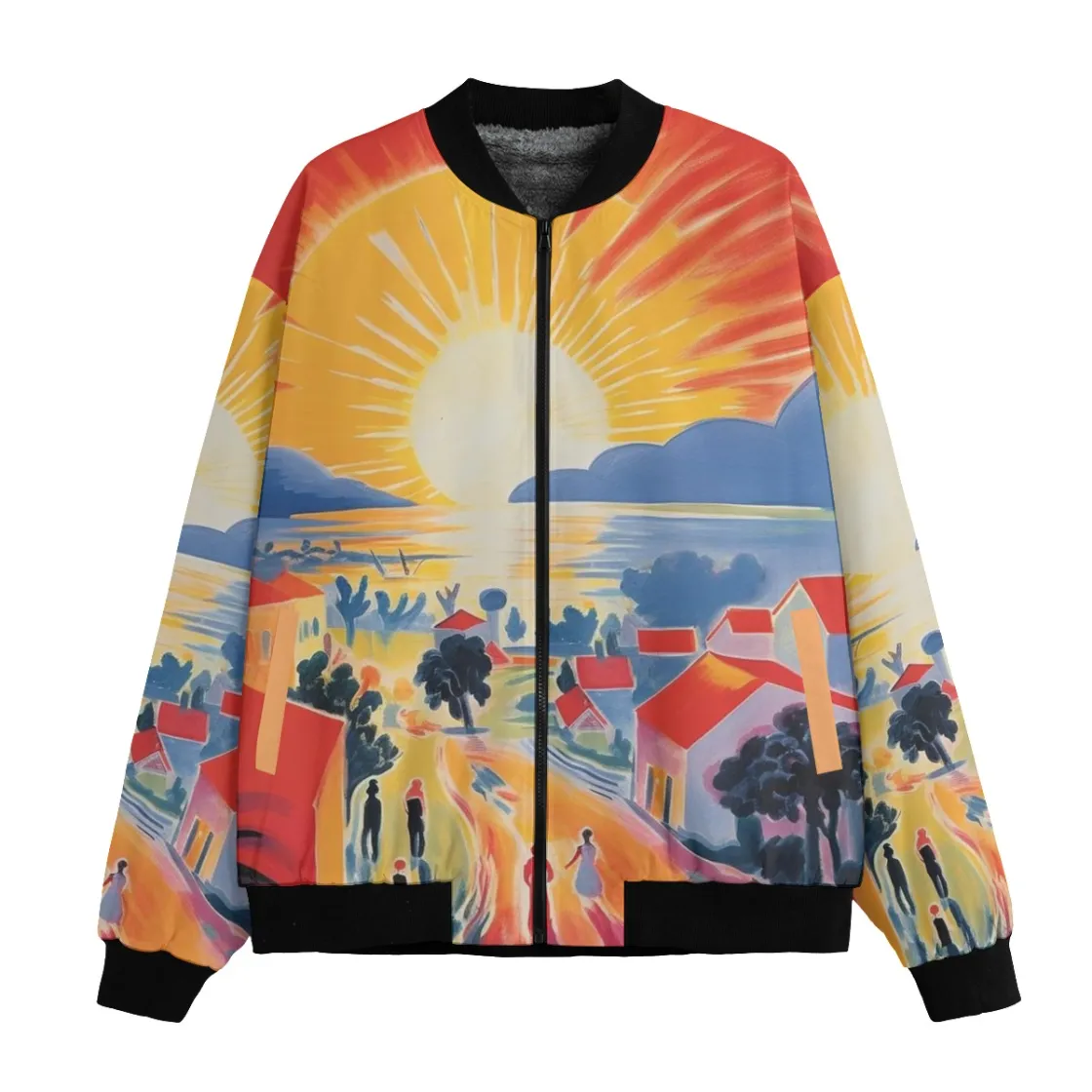 All-Over Print Men’s Fleece Jacket