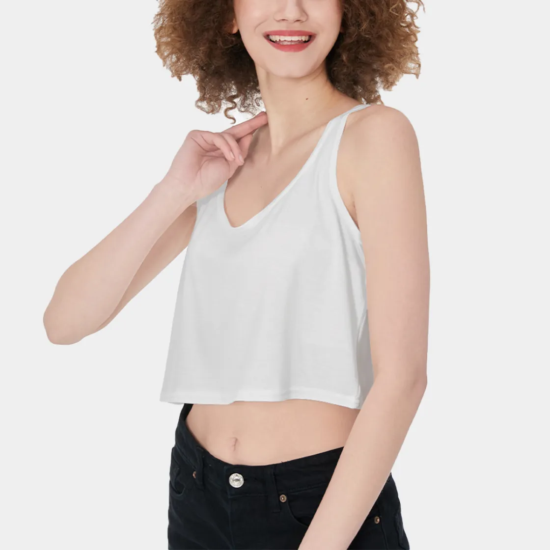 All-Over Print Crop-Tank Top
