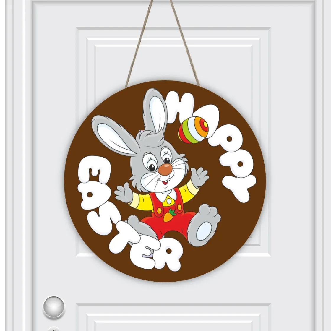 Round House Number Door Hanger