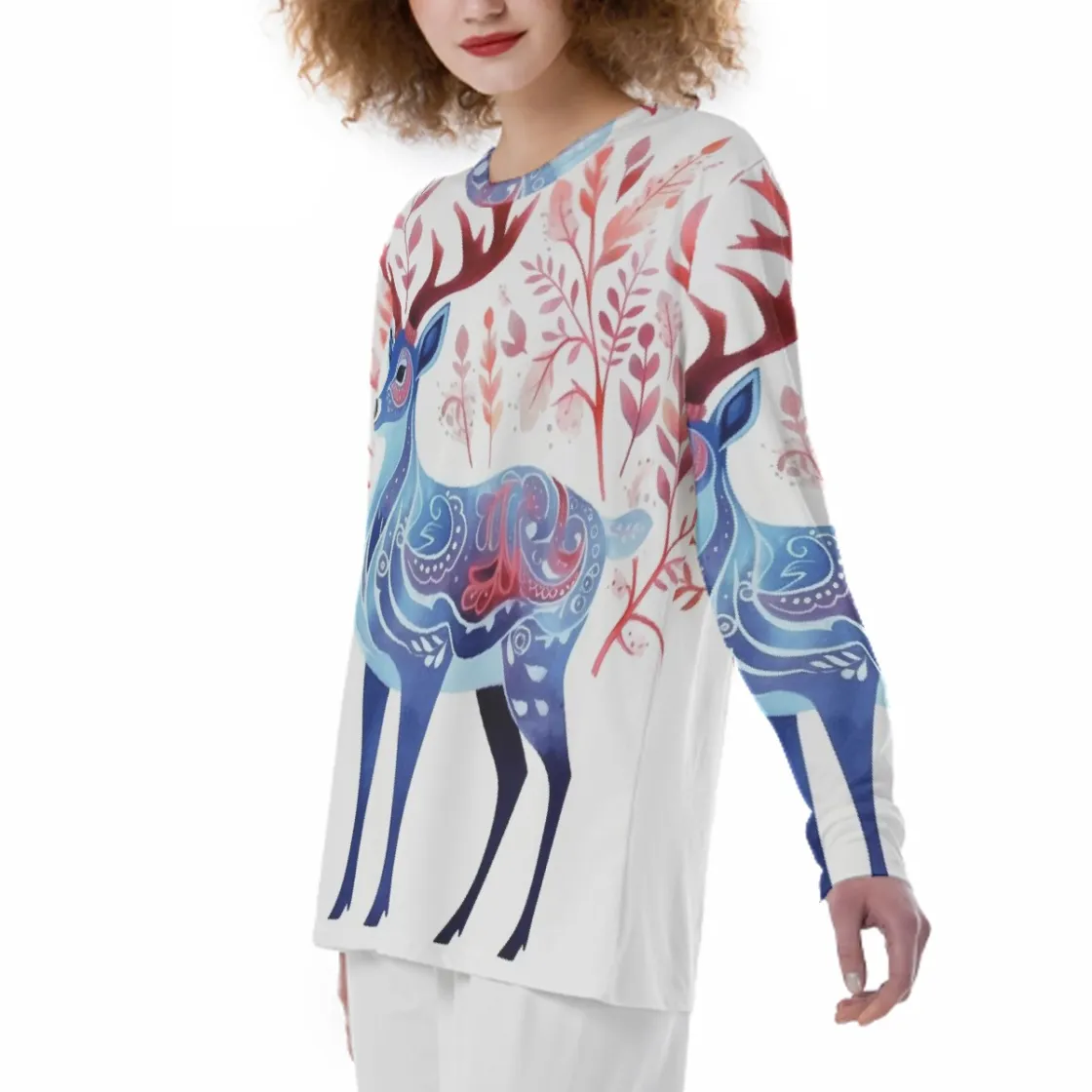 All-Over Print Women'S Pajama T-shirt|180GSM
