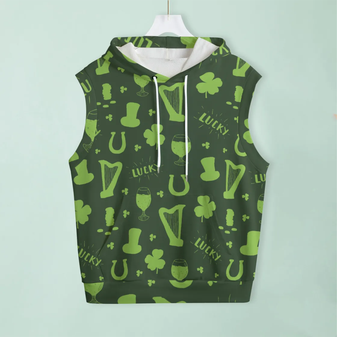 All-Over Print Unisex Hooded Vest | 310GSM Cotton