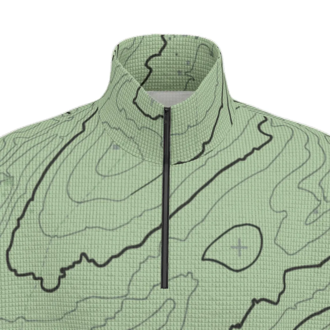 All-Over Print Unisex Turtleneck Zippered Sweatshirt