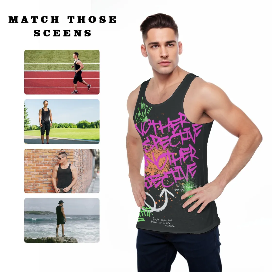 All-Over Print Men's Sports Vest